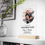 Acrylglas Aufsteller mit Foto