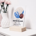 Acrylglas Aufsteller mit Karte