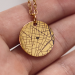 Personalisierte Halskette "Wo alles begann" mit Ort & Handschrift