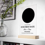 Acrylglas Aufsteller mit Foto