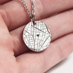 Personalisierte Halskette "Wo alles begann" mit Ort & Handschrift